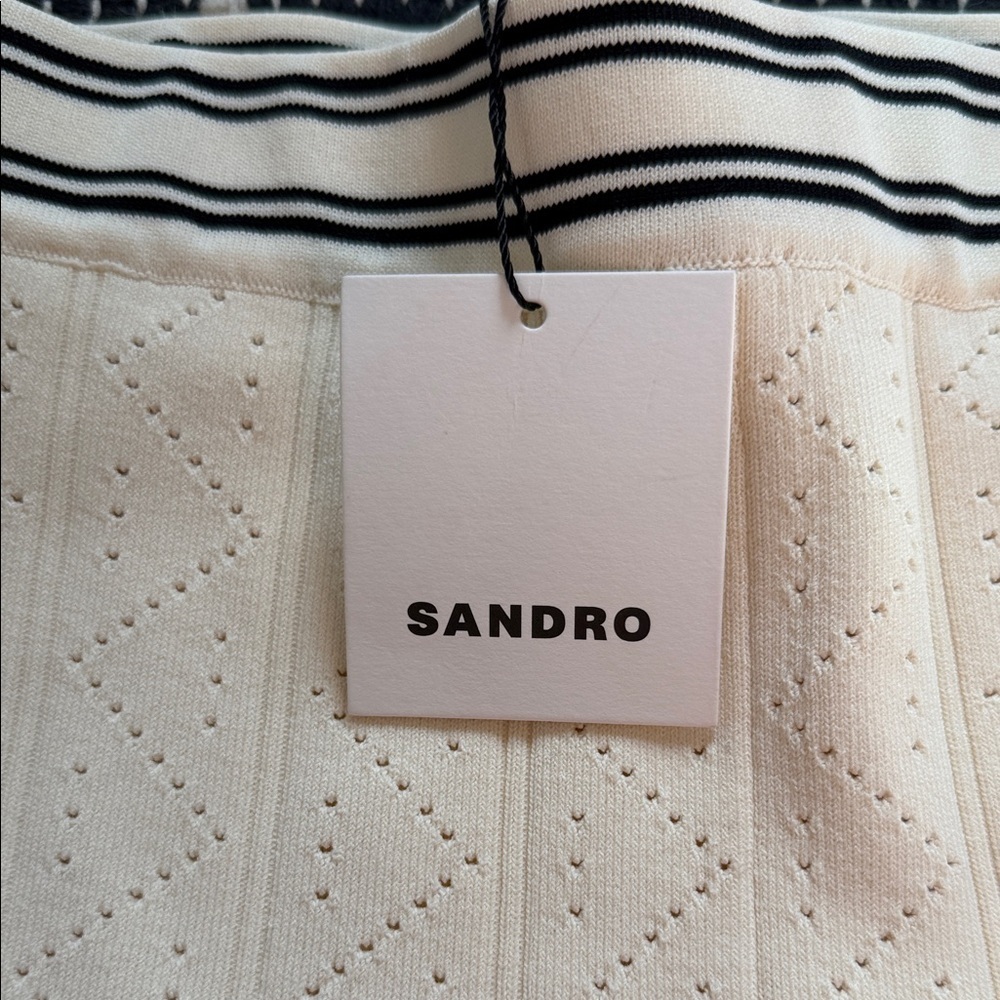 Nwt Sandro SANDRO
High-Waisted Knitted Tennis Skirt - Picture 4 of 6